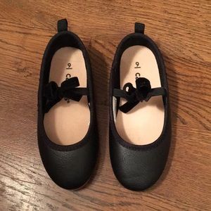 Carters black ballet flats. Never worn.
